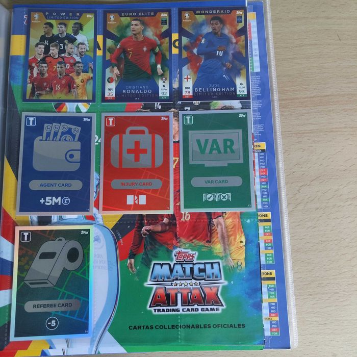 Coleção Cartas Topps Match Attax Euro 2024