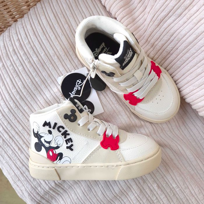 Нові хайтопи Zara Mickey 24 26 27 розмір. Ботинки кросівки зара дісней