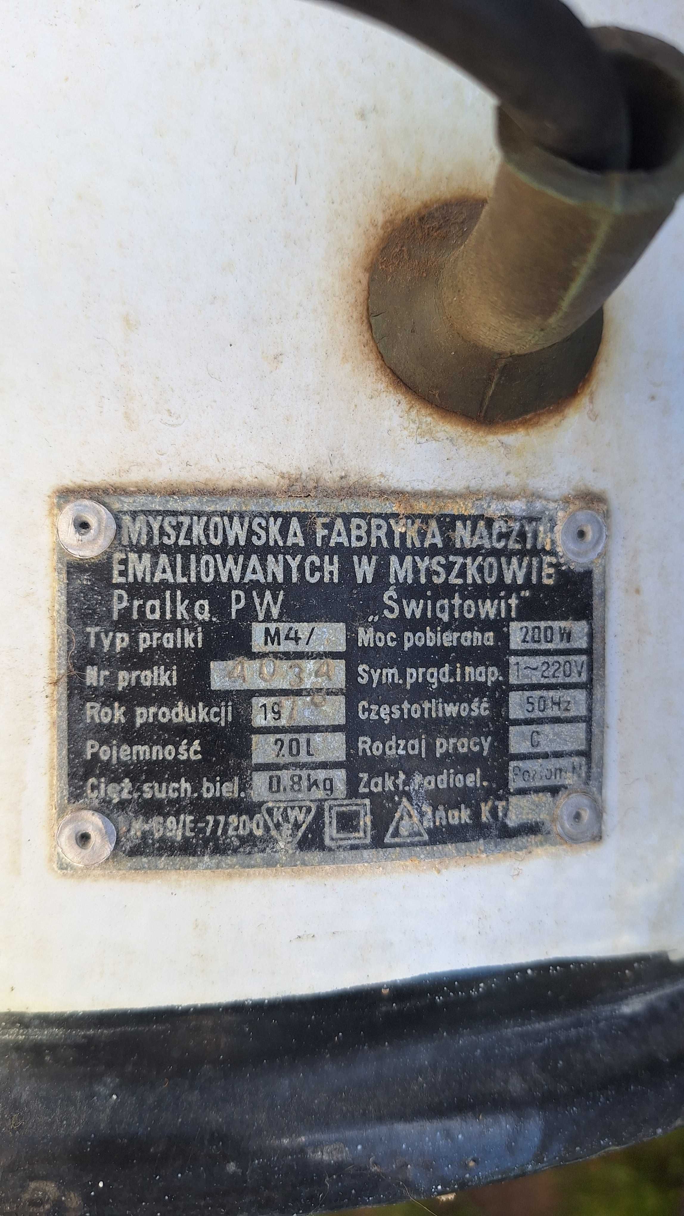 pralka Światowit z 1978 roku PRL sprawna