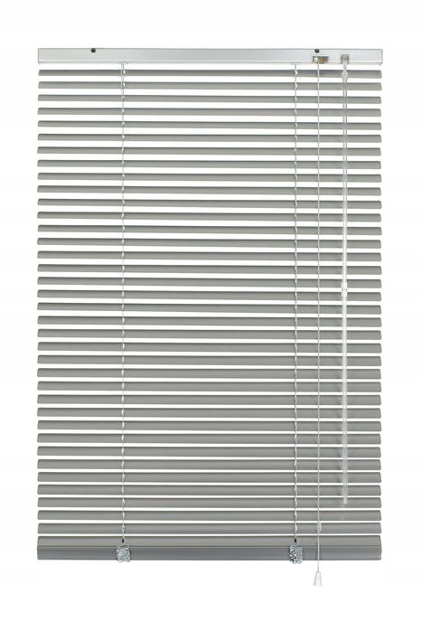 Aluminiowa żaluzja Gardinia srebrna 200x175 cm montaż ściana sufit