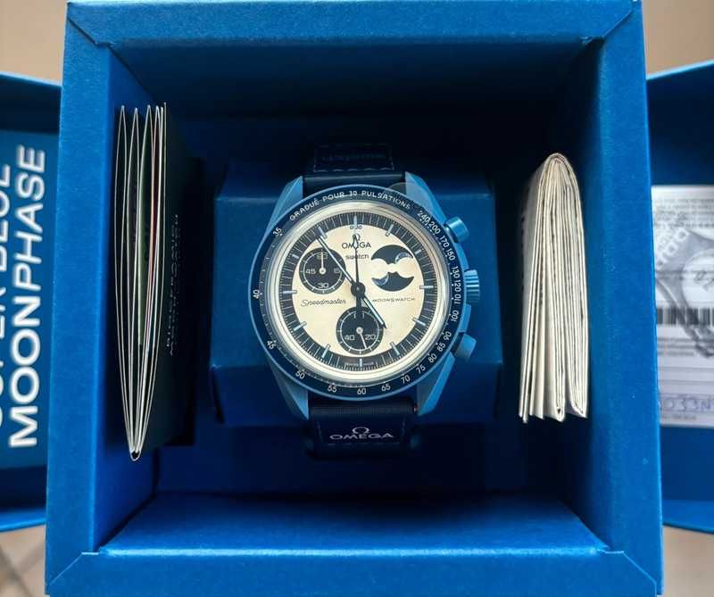 Swatch x Omega Mission to the Super Blue Moonphase