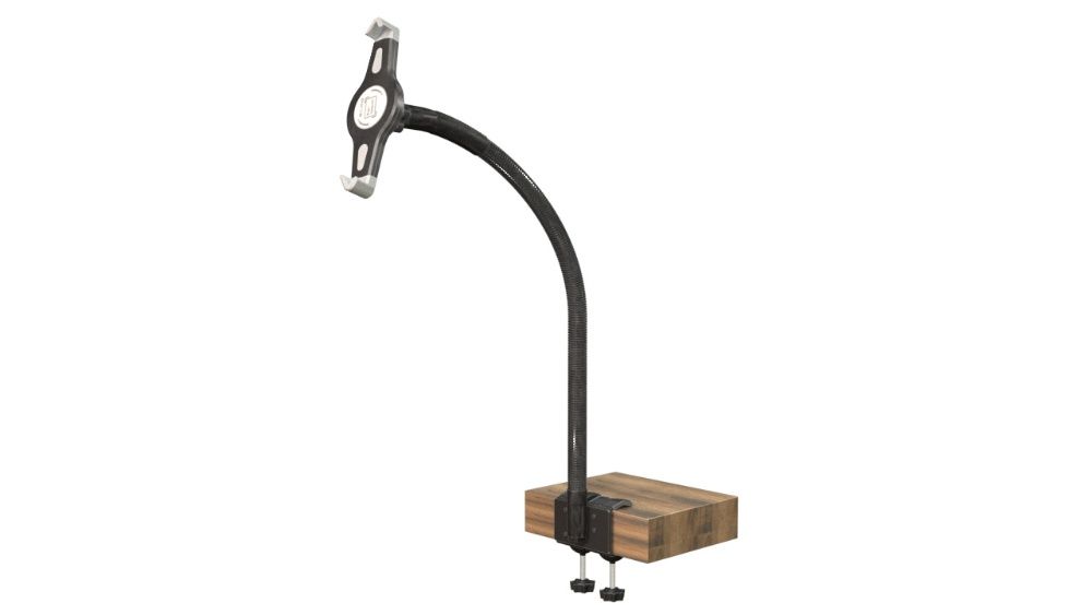 Giętki uchwyt 75cm na tablet 7-11" podwójne imadło 8cm Udziwg 1.5 Kg