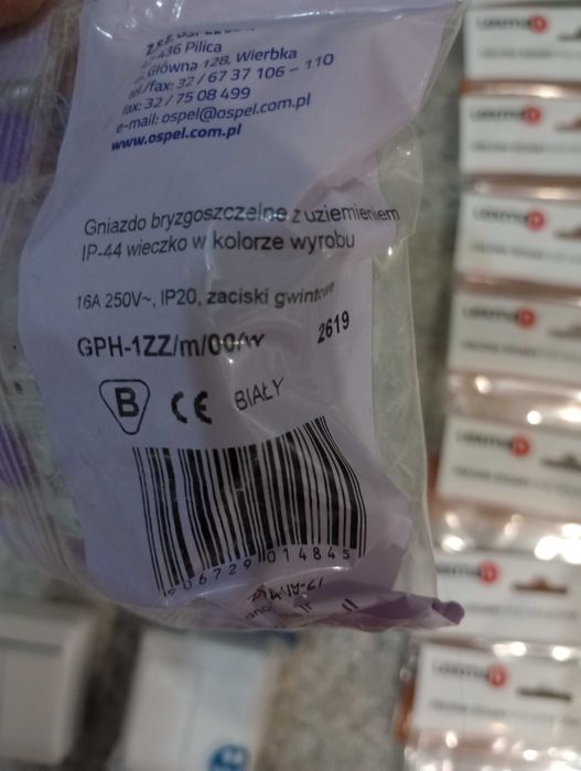 Kontakt, włącznik gniazdo - zestaw- wyprzedaż po budowie