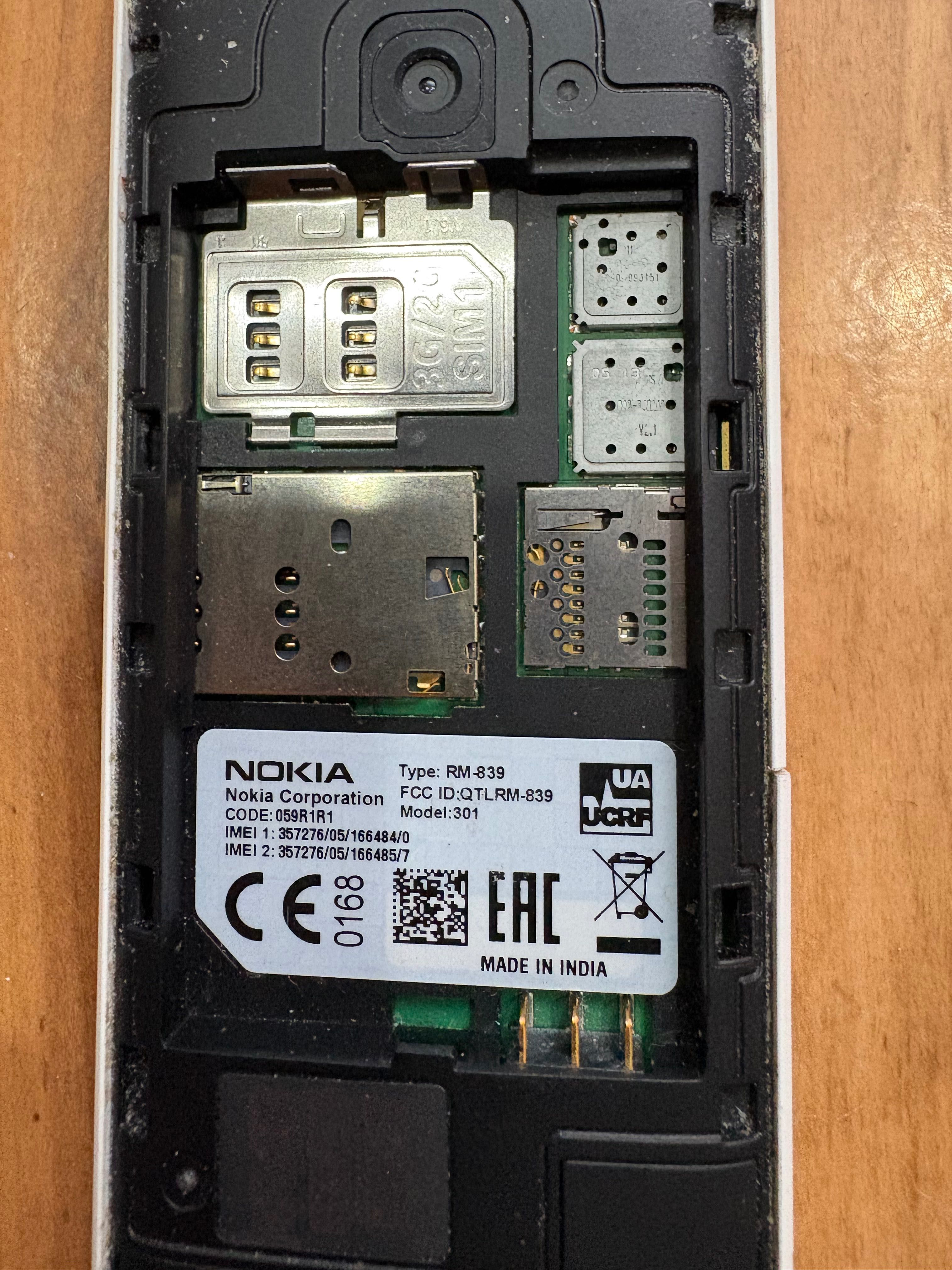 Nokia 301 dual sim на 2 сім-карти