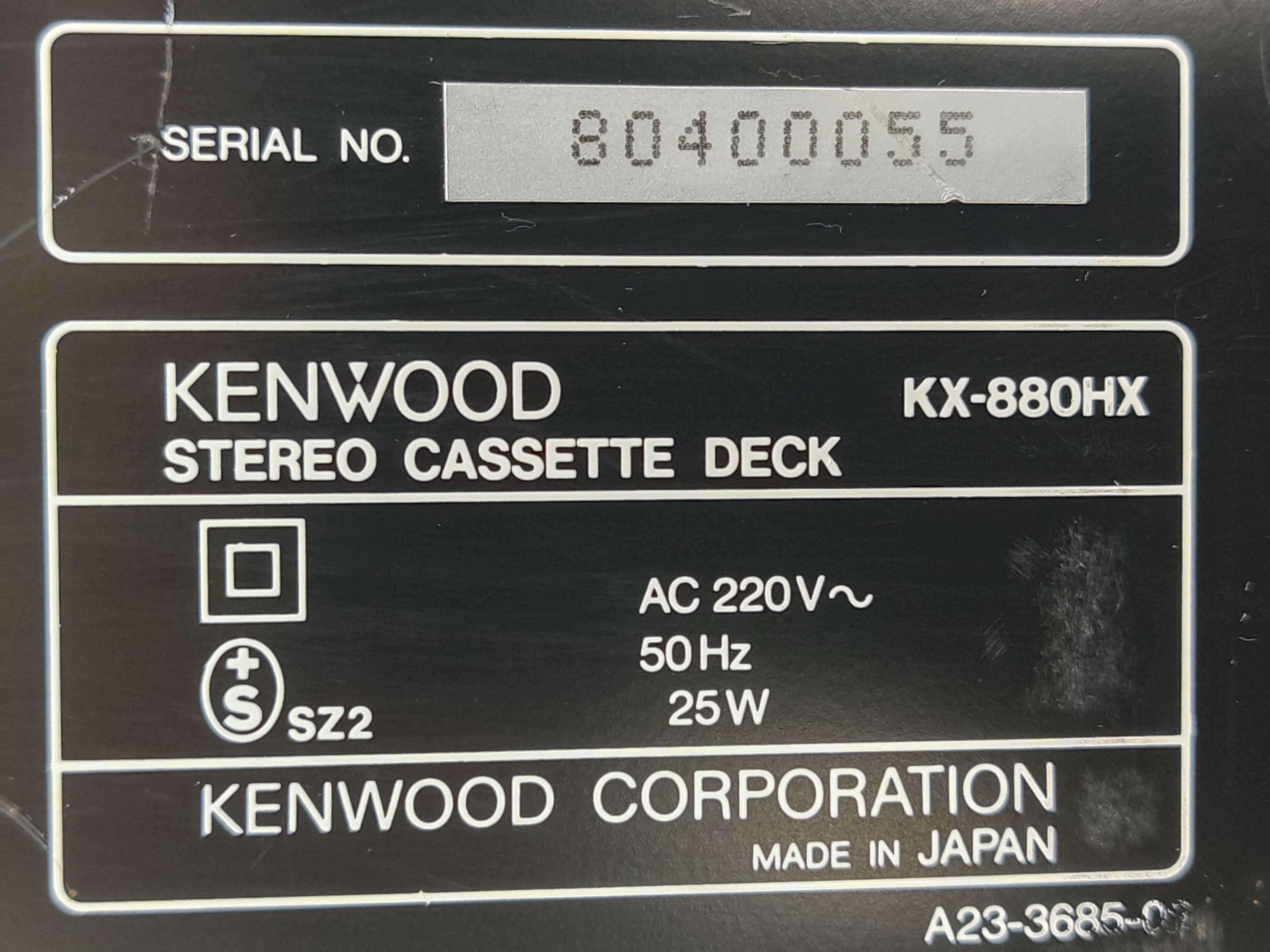 Magnetofon Kenwood KX 880HX deck sprawny