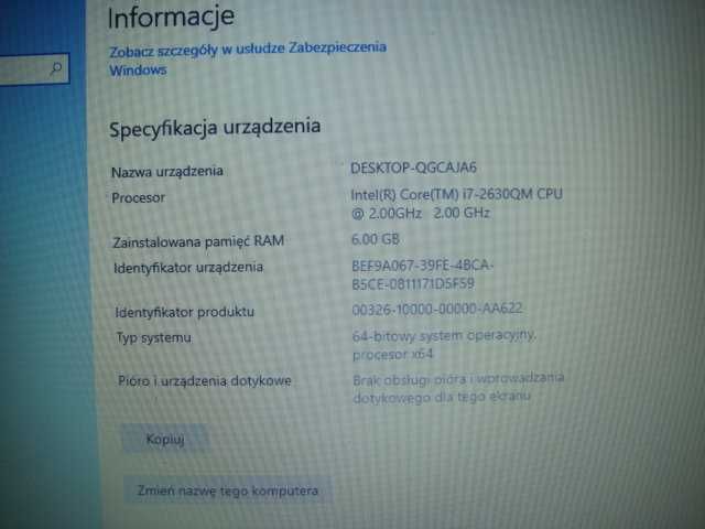 Laptop Samsung RF711, Core i7, 6 GB RAM, Win 10 home, 17 cali