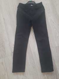 Czarne legginsy rozm 128 H&M