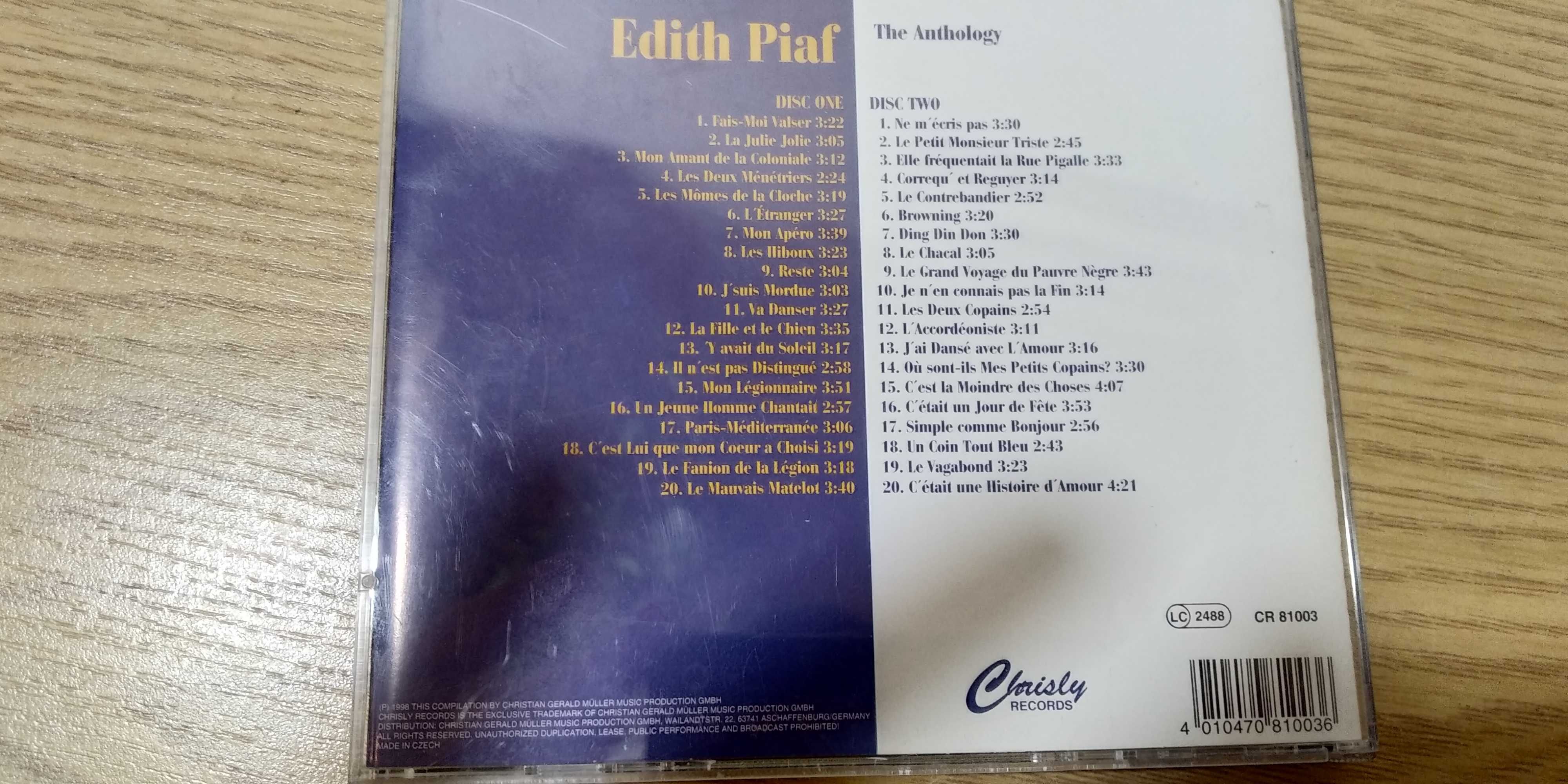 CD Edith Piaf The Anthology (płyta z USA) stan idealny