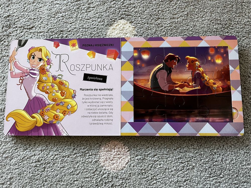 Mini książeczka malucha z puzzlami. Disney Księżniczka