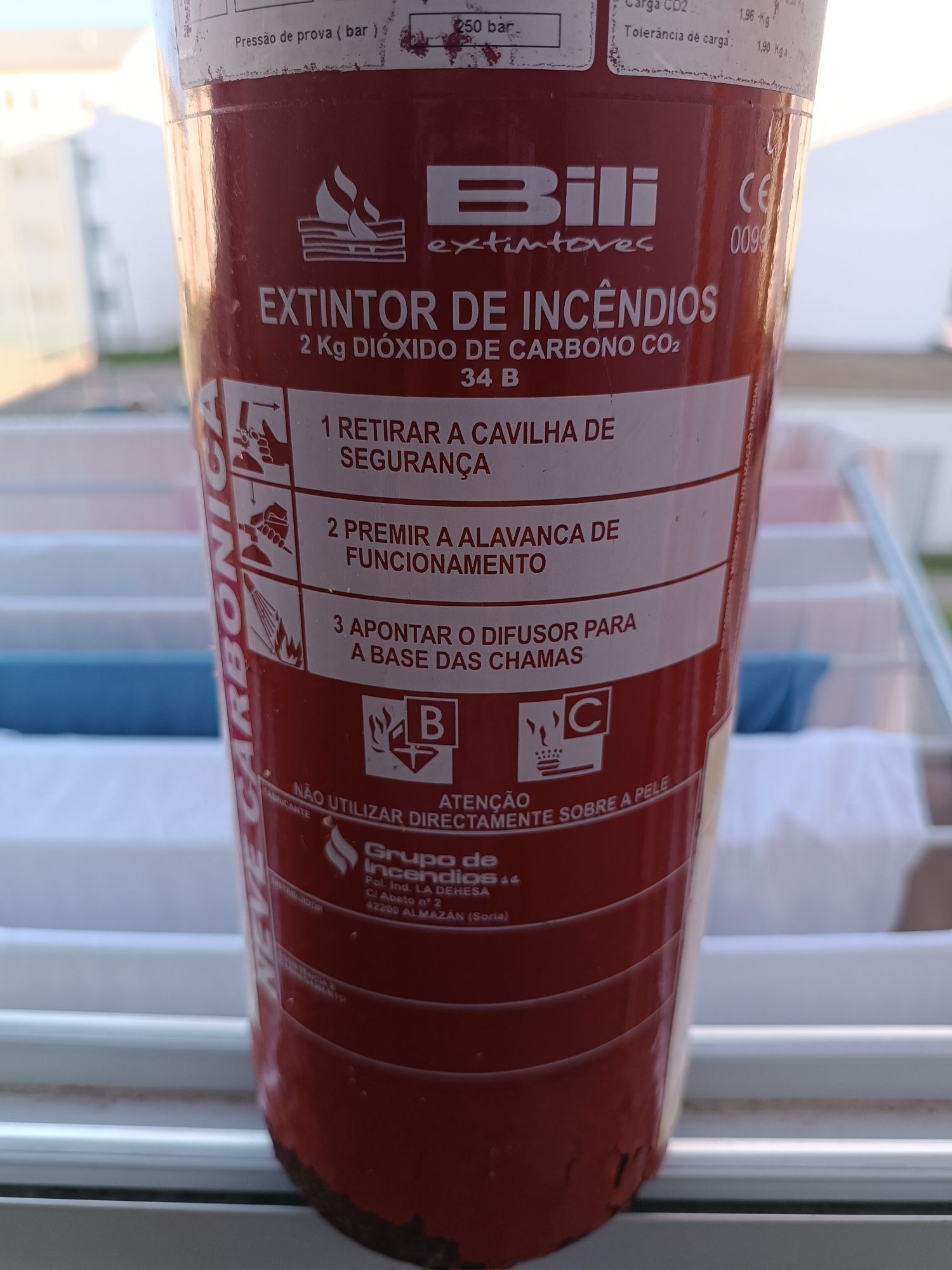 Extintor de incendio Marca Boli Extintores