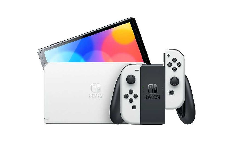 Konsola Nintendo Switch OLED biała komplet