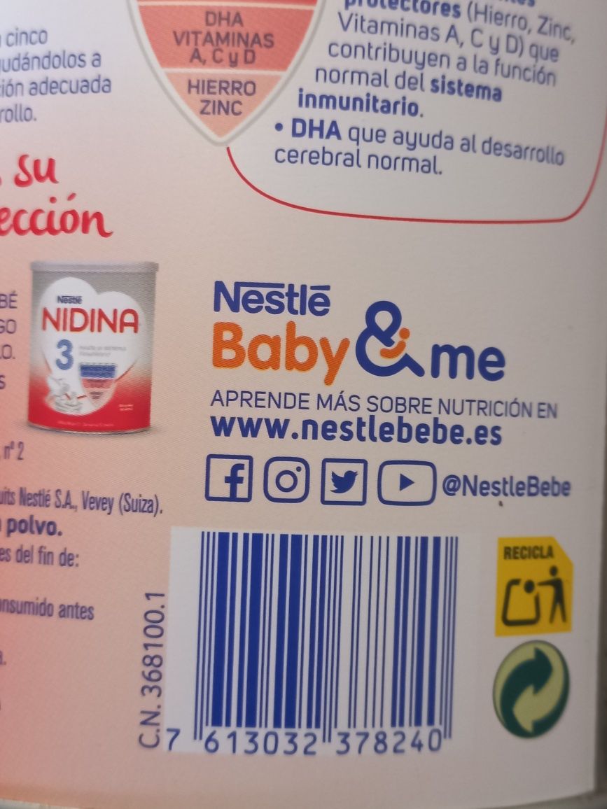 Дитяча суміш " Nidina" 2 від "Nestle"