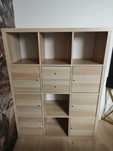 Regał Ikea Kallax 12 półek, kolor dębowy, stan jak nowy