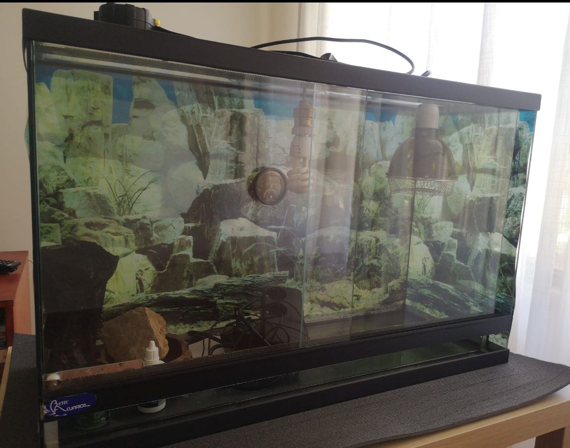 Terrário 80c x30l x 50a