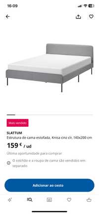 Cama e colchão Ikea 140*200