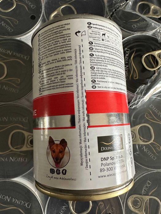 Dolina Noteci Premium Junior mokra karma dla psa wołowina 12x400g