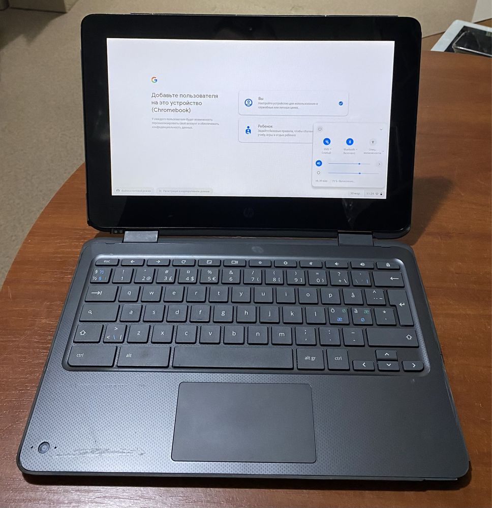 Hp Chromebook X360 11 GI EE 11.6"/4GB RAM/32GB SSD/сенсорний! D470