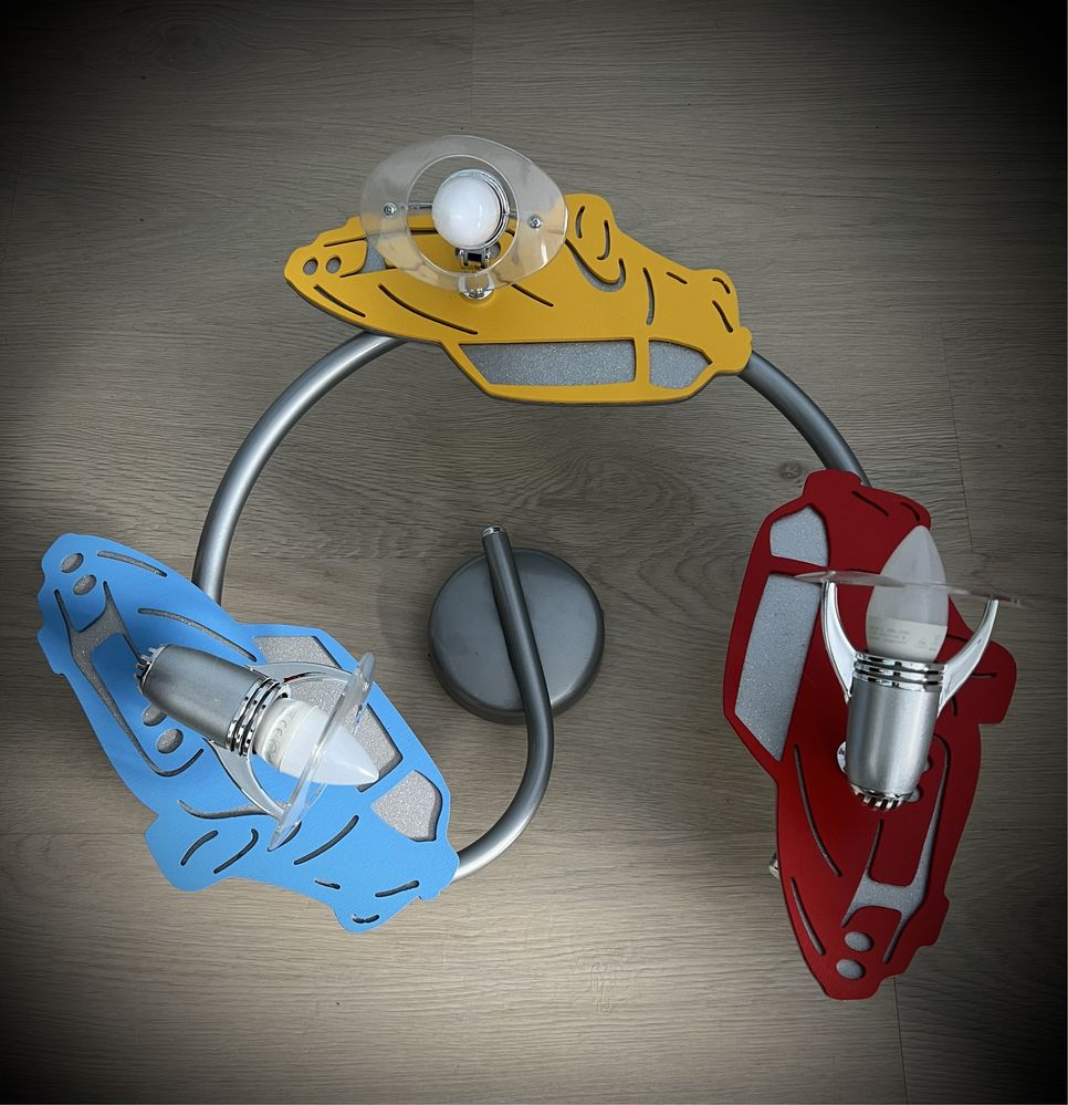 Lampa dla chłopca kinkiet Nowodvorski Auto Auta Autka Samochody