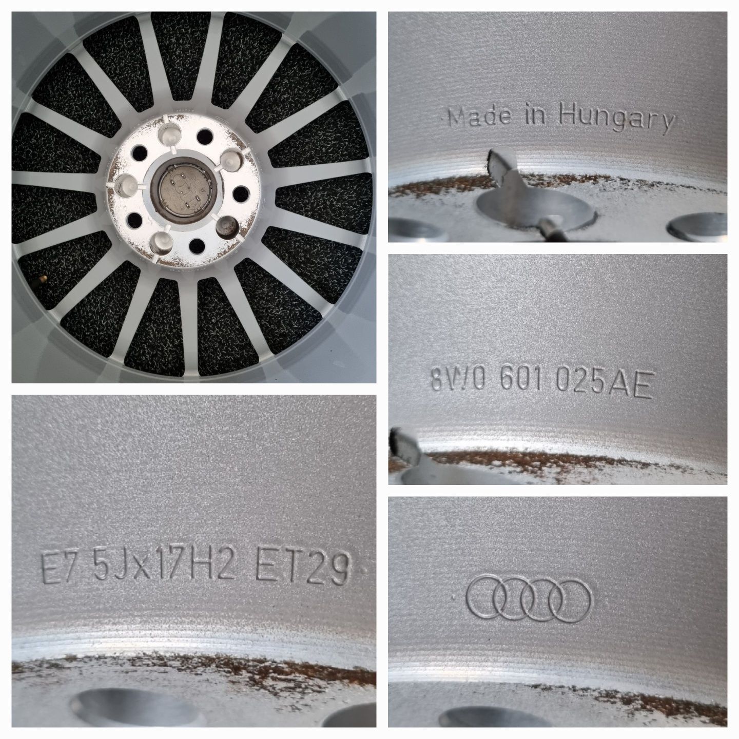 Felgi Alu 17" Audi A5 A4 B9 A6 C7 C8 A7 Q5 5x112 Oryginalne