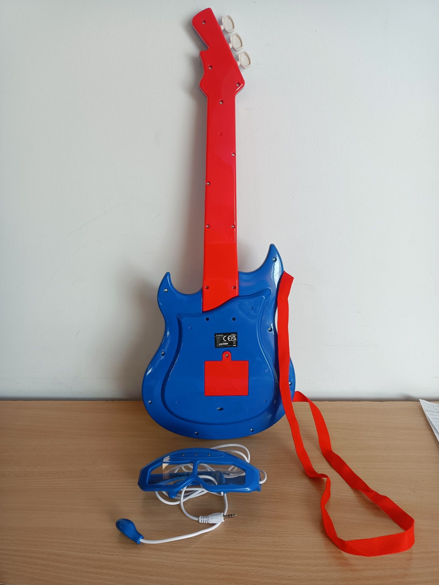 Spiderman gitara elektryczna dla dzieci Lexibook okulary mikrofon