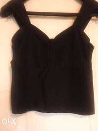 czarny kąplecik spódnica i bluzeczka