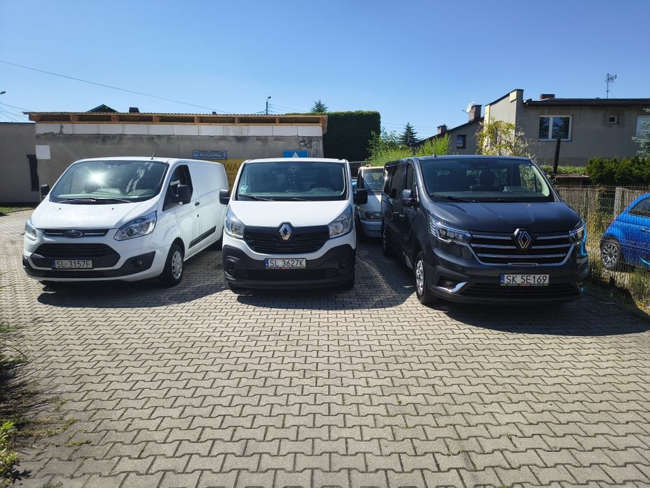 Wynajem busów osobowe dostawcze Trafic long transporter transit