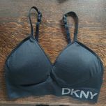 DKNY czarny sportowy biustonoosz top r. S