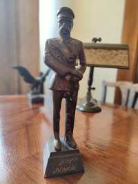 Antyk piękna cm statuetka z brązu Józef Piłsudski