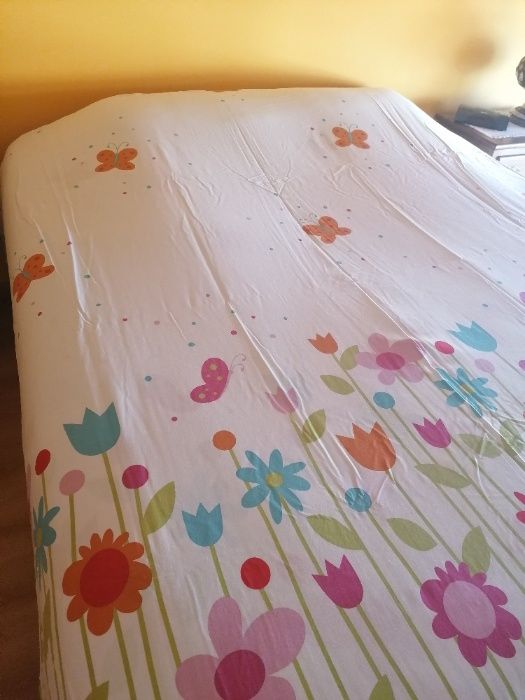Capa de edredon com motivos florais da La Redoute
