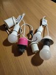 Lampa oprawa remontowa 5 sztuk + 3 żarówki LED