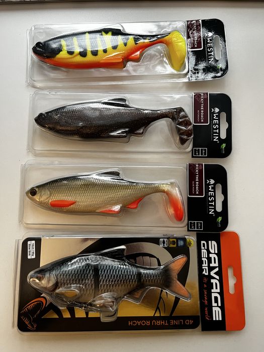 Zestaw westin ricky the roach , Savage gear 4D LINETHRU