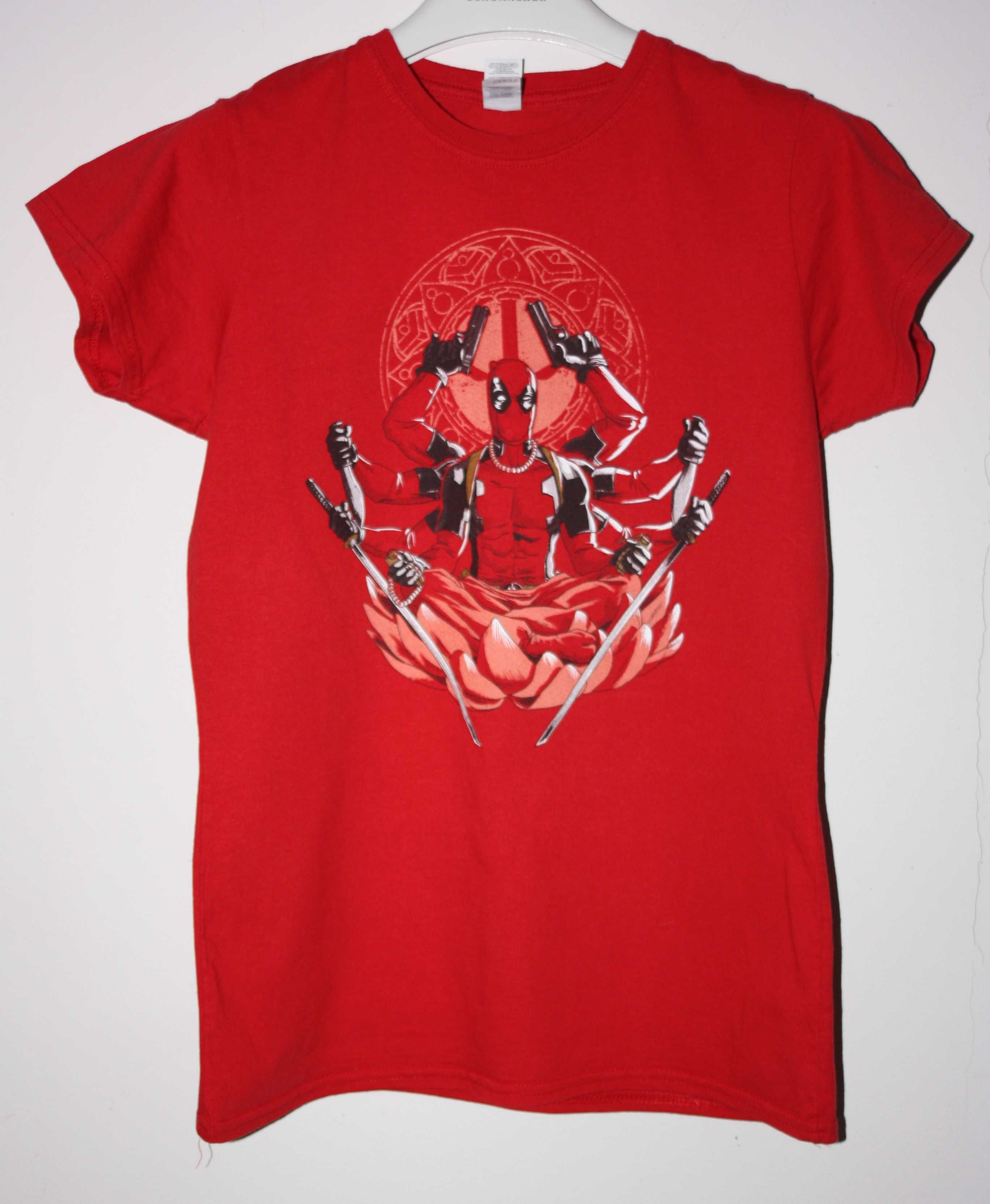 M L koszulka damska DEADPOOL czerwony t-shirt