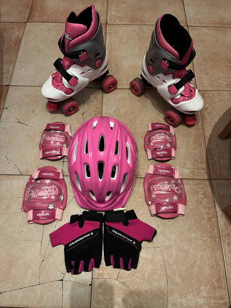 Kit de patins pouco uso