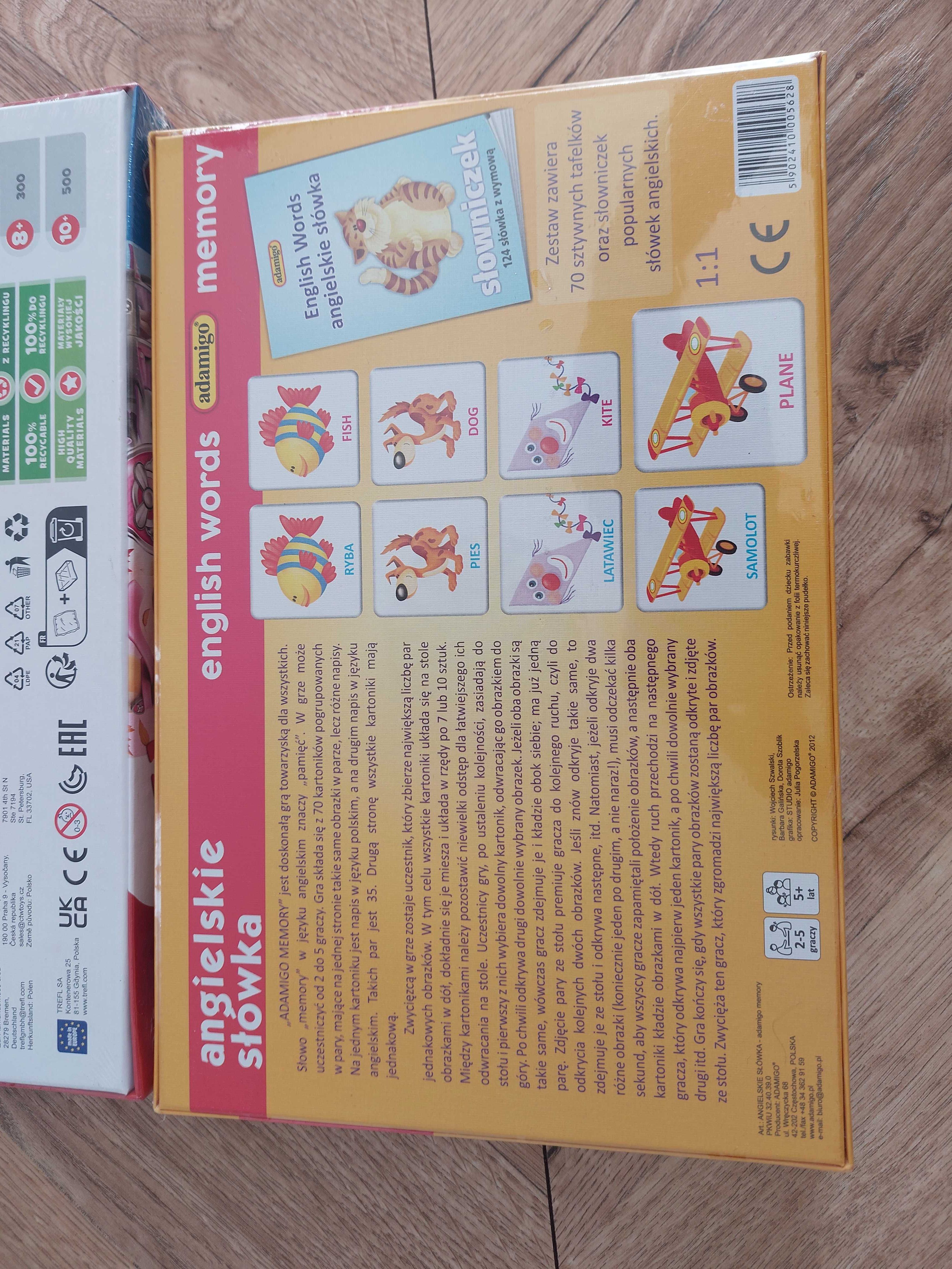 Nowy zestaw puzzli z Psim Patrolem i memory do nauki j. angielskiego