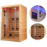 SAUNA NA PODCZERWIEŃ INFRARED 2 osobowa wewnętrzna 120X106X190CM SPA