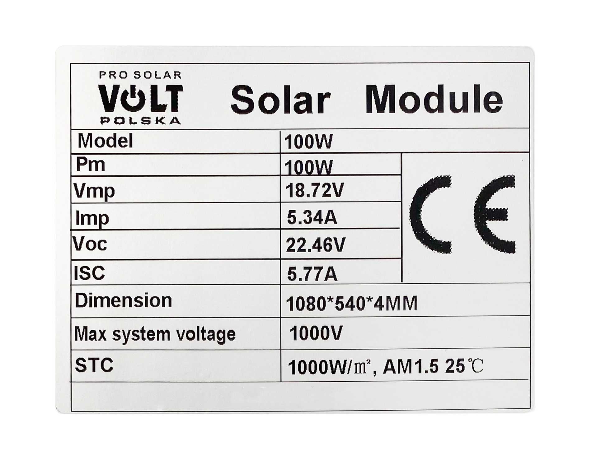 Panel solarny bateria słoneczna 100W 12 elastyczny (ZES254)