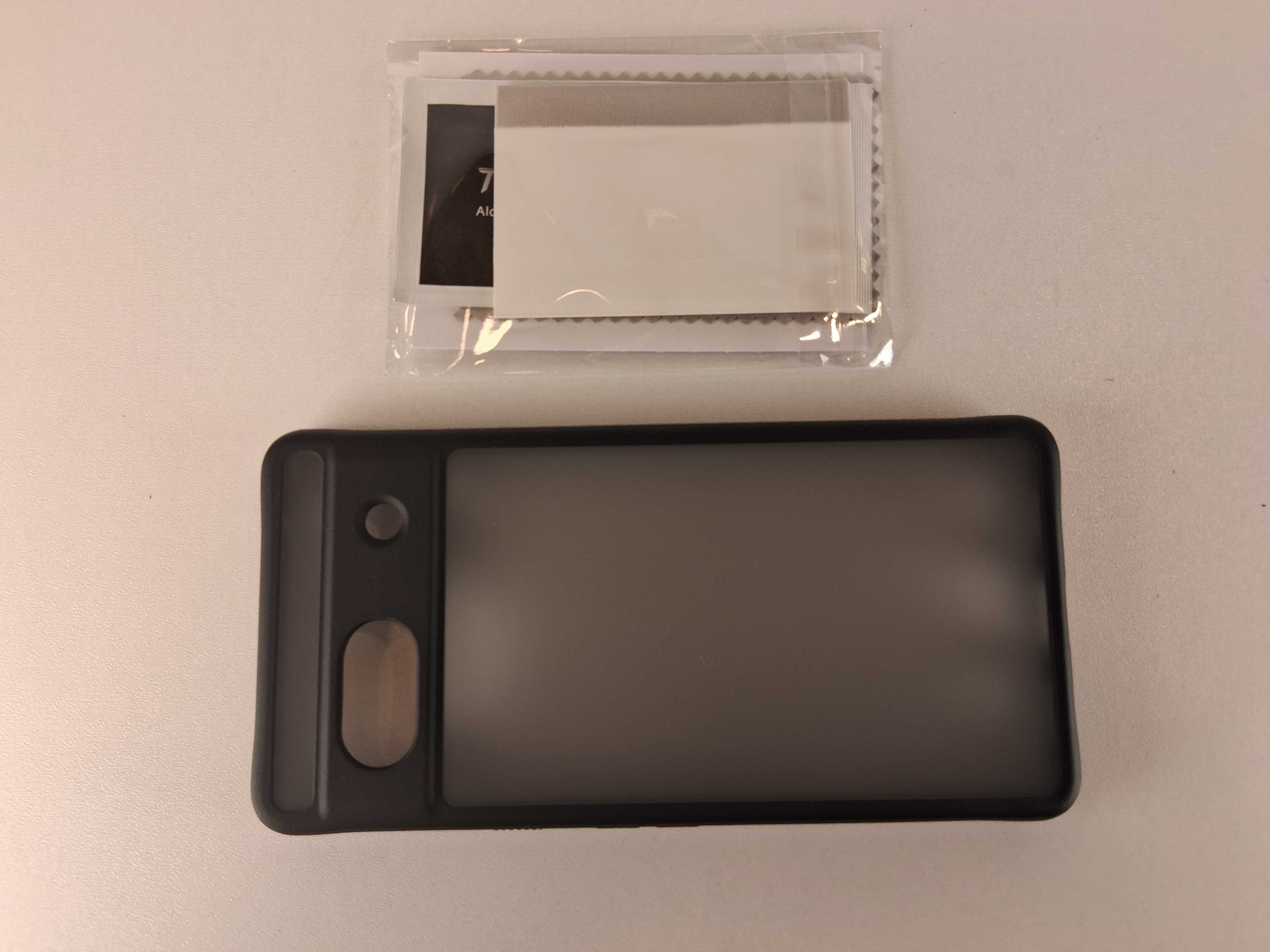 Y171 Etui Matowe Czarne Tocol do Google Pixel 7A + Szkło