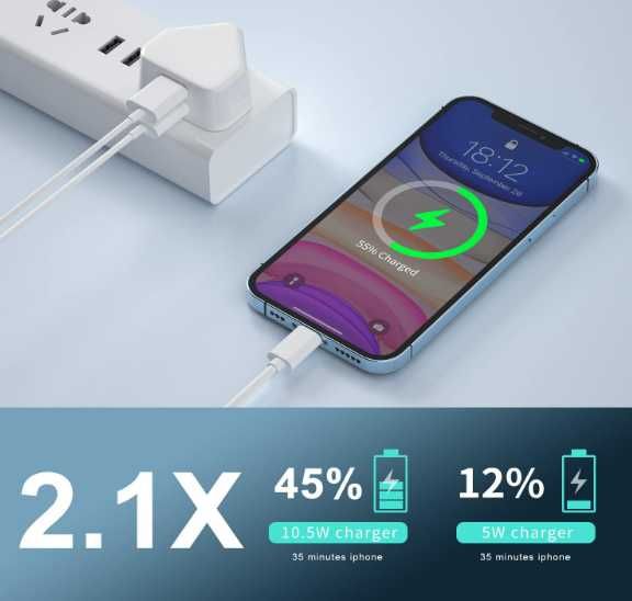 Ładowarka dla iPhone'a 13 12 11 XS Max XR X 8 7 6Plus iPada