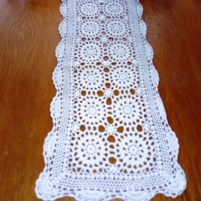 szydełkowy bieznik -90cm x30cm