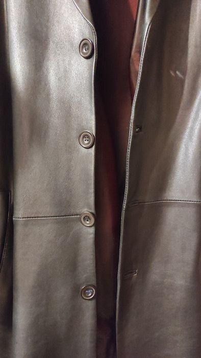 Мужской кожанный френч