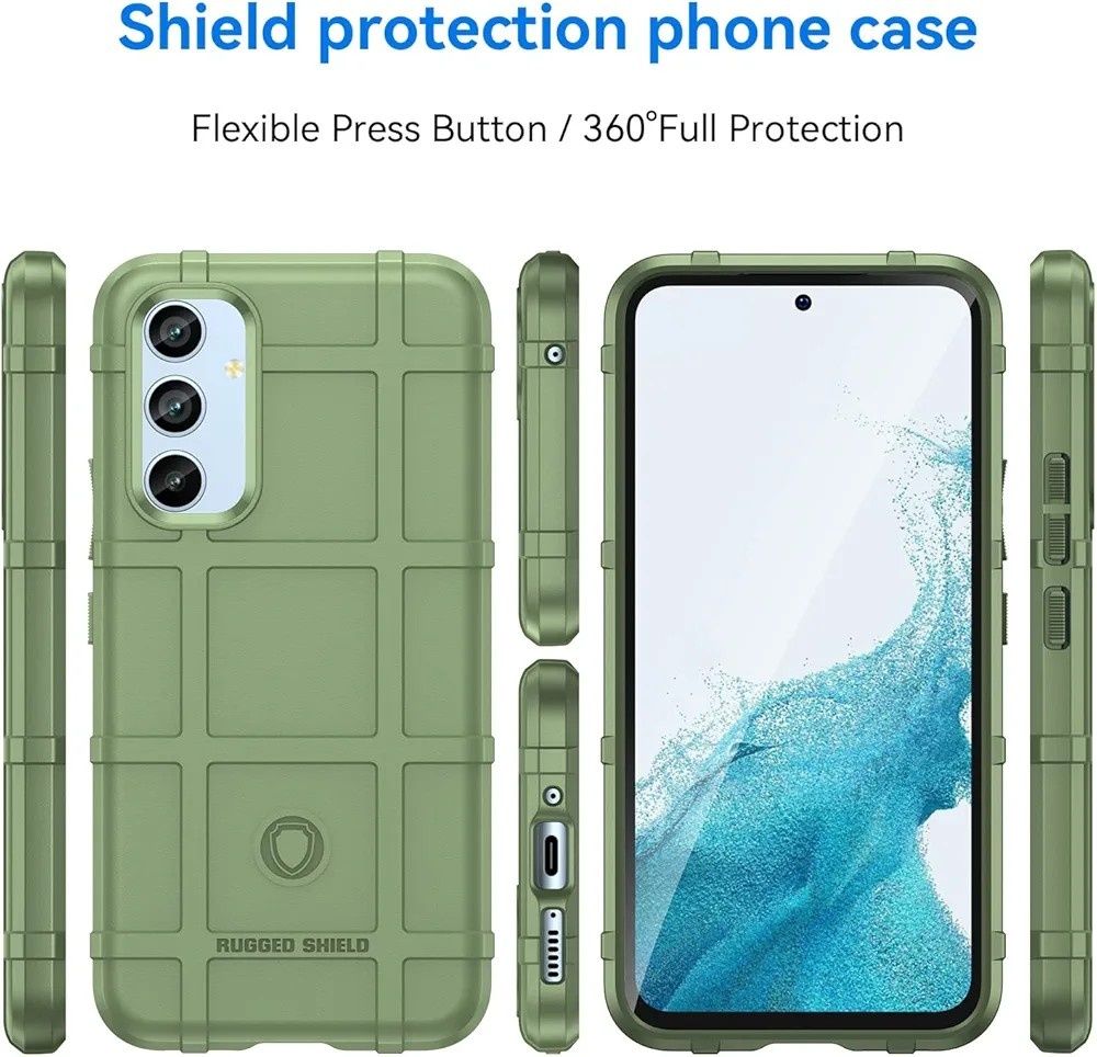 Etui Samsung Galaxy A54 5G pancerne, Khaki, ochrona 360°, RuggedShield