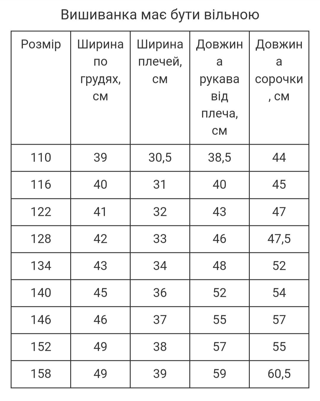 Вишиванка для хлопчика 110,116,122,128,134,140,146,152