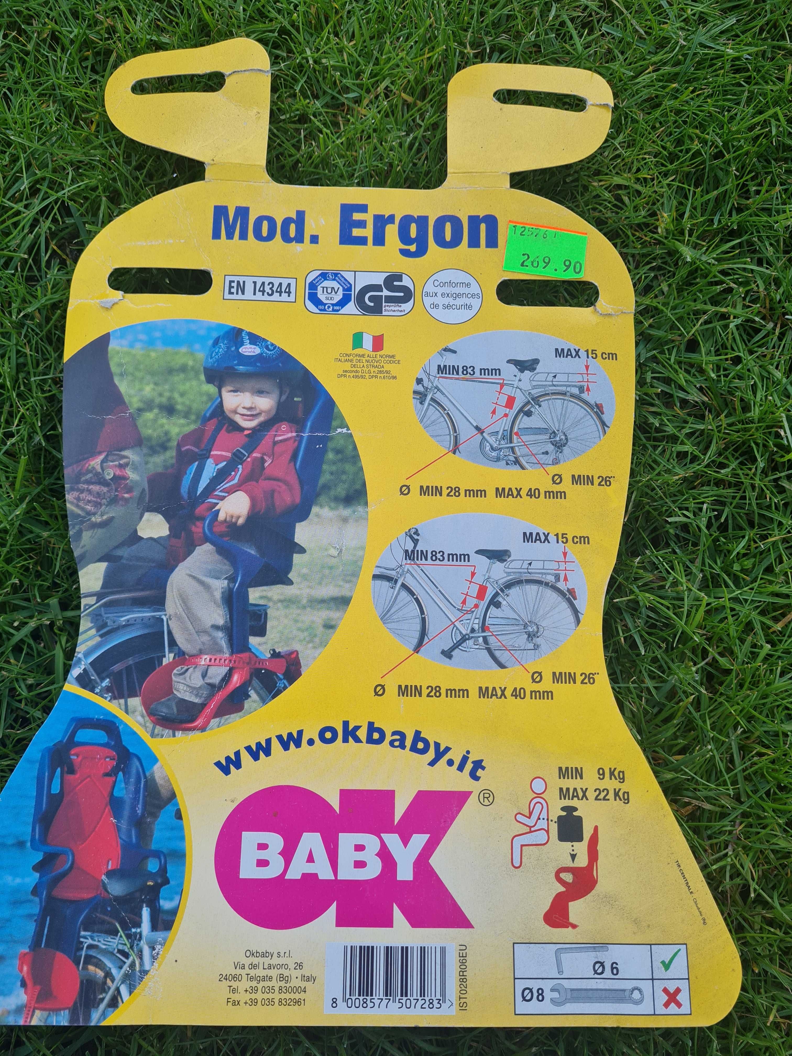 Fotelik rowerowy OK BABY ERGON
