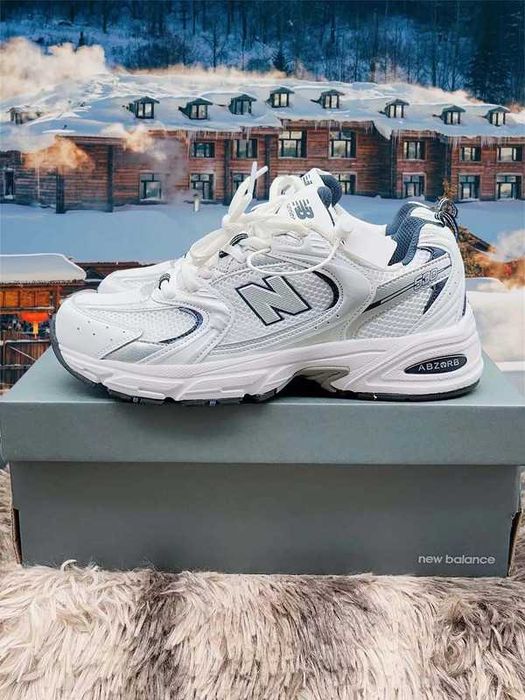 "Buty Trampki" New_Balance_530_White_Silver_Navy R.37