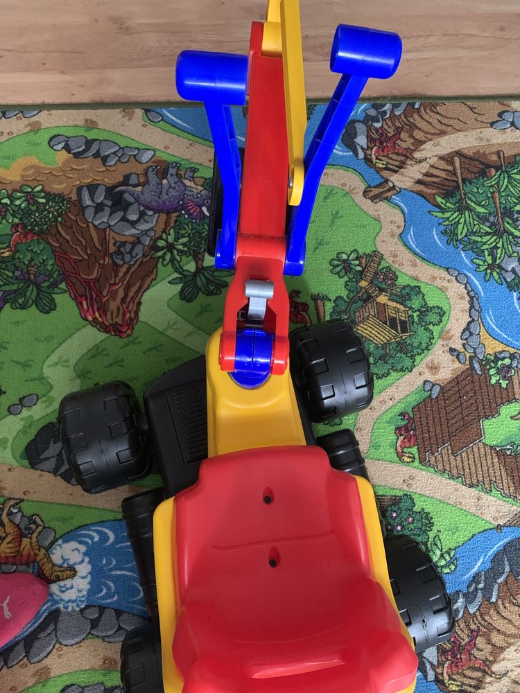 Koparka jeździk dla dziecka Maxi Digger Red XL
