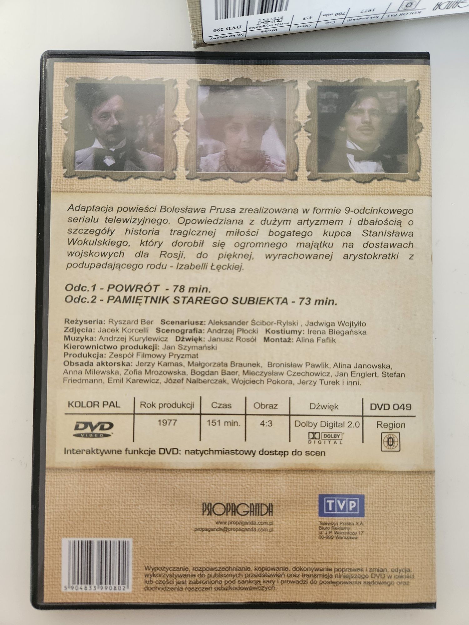 lalka film płyty DVD 1977 rok