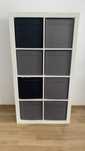 Regał IKEA Kallax biały 2x4 Drona 8 szt