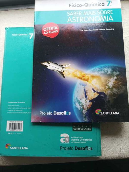 Físico-química 7o ano, manual e caderno de atividades