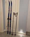 Narty Biegowe 190cm NN75 Używane Touring Nonwax + Kijki 125 cm + Torba