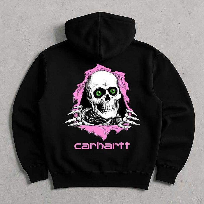БЕЗ ПЕРЕДПЛАТ — Худи черное Carhartt Magic Skull — XS S M L XL